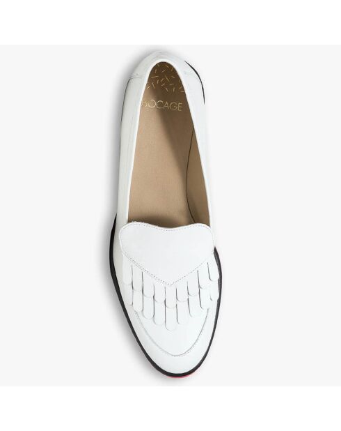 Mocassins en Cuir Latifa blancs