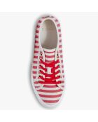 Sneakers Laurier rayées rouge/blanc