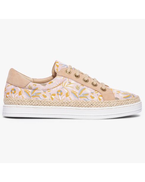 Sneakers Loris imprimées pêche