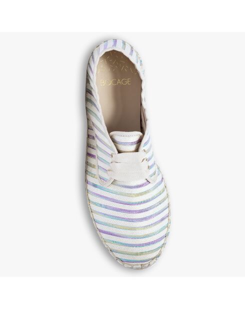 Espadrilles Leontin rayées multicolores