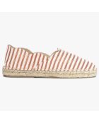 Espadrilles Leontine rayées rouges