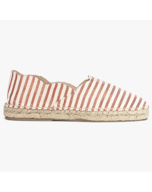 Espadrilles Leontine rayées rouges