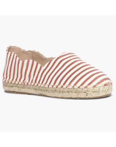 Espadrilles Leontine rayées rouges