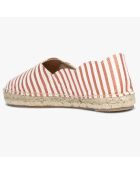 Espadrilles Leontine rayées rouges