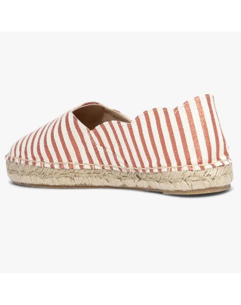 Espadrillas Leontine a righe rosse
