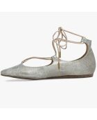 Ballerines en Cuir Nickolas platine