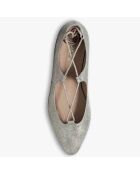 Ballerines en Cuir Nickolas platine