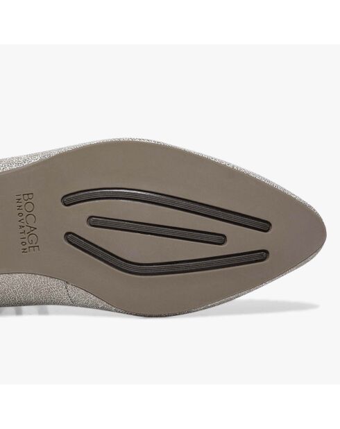 Ballerines en Cuir Nickolas platine