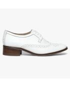 Derbies en Cuir ajouré Candie blanches