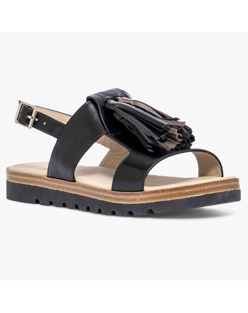 Sandales en Cuir Romani noires