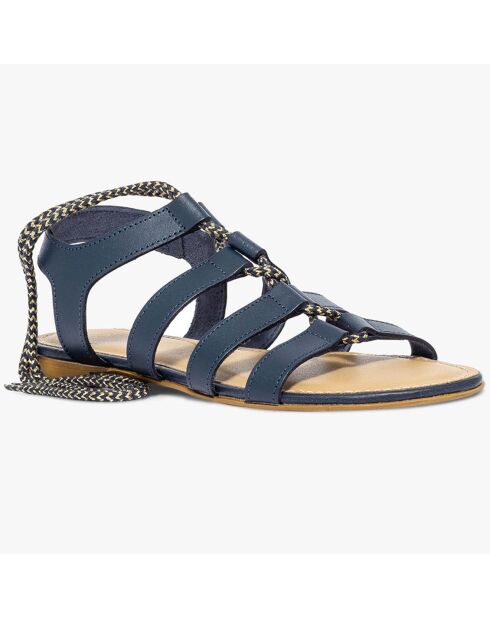 Sandali Josselin in pelle blu