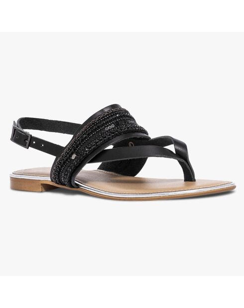 Sandales en Cuir Julian noires