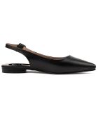 Slingback en Cuir Caroline noirs