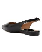 Slingback en Cuir Caroline noirs