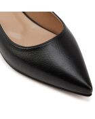Slingback en Cuir Caroline noirs