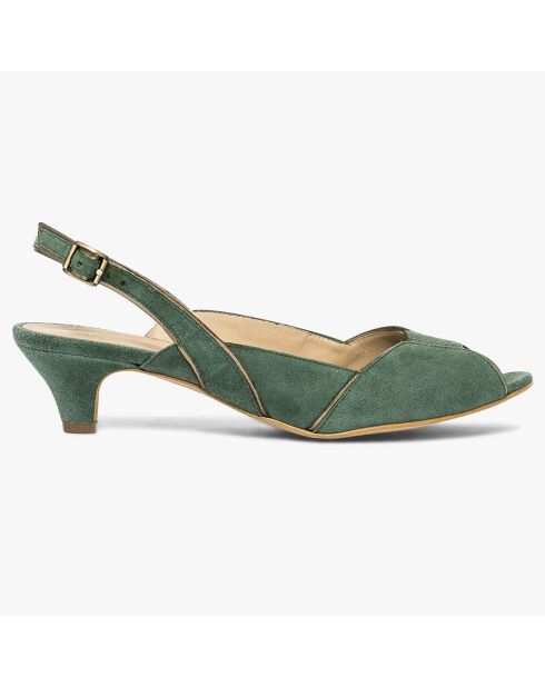 Slingbacks  de Cuir Hervea sauge