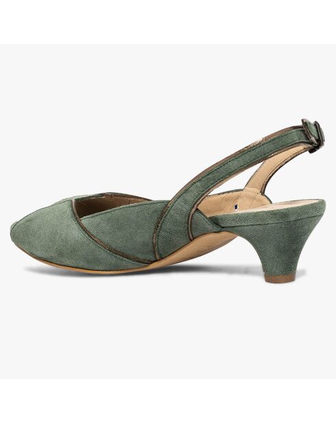 Slingbacks  de Cuir Hervea sauge