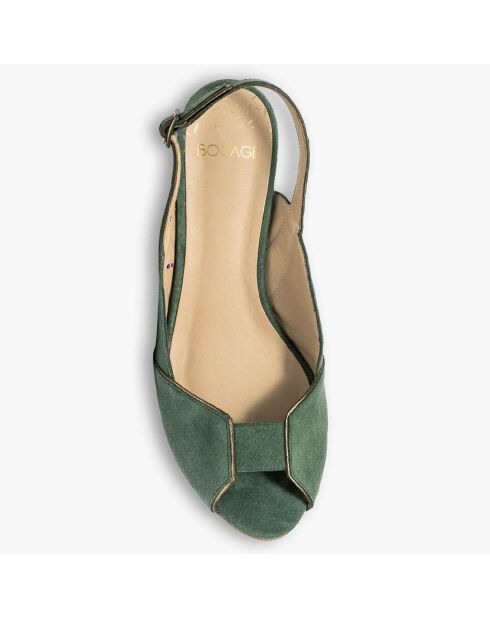 Slingbacks  de Cuir Hervea sauge