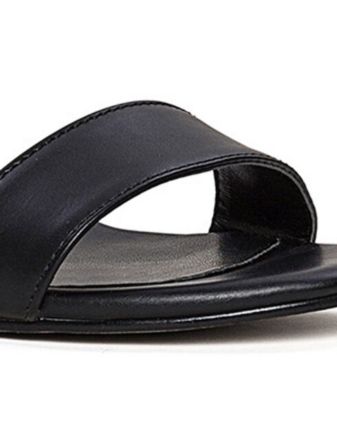 Sandales en Cuir Nancy noires - Talon 5.5 cm