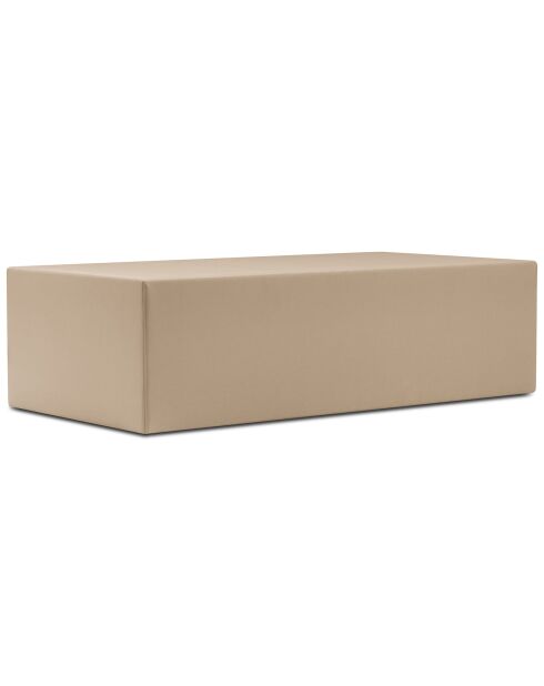Table basse Norah beige - 38x60x120 cm