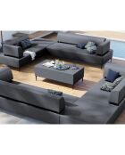 Table basse Vere gris foncé - 44x60x120 cm