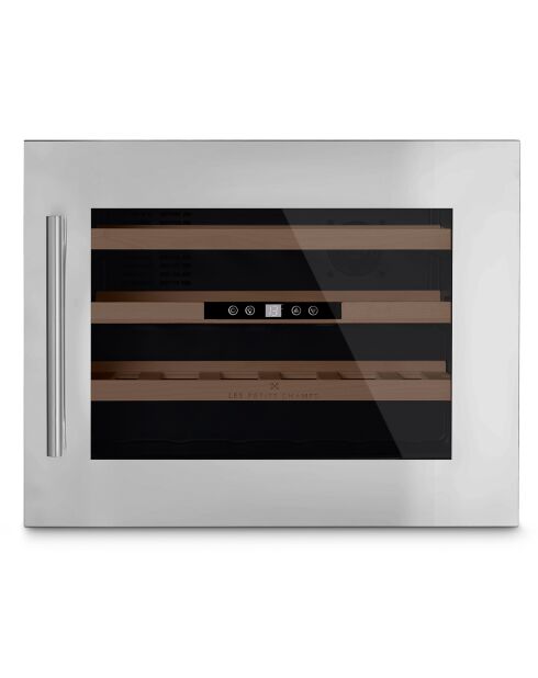 Cantinetta per vino da incasso in argento da 24 bottiglie - 59,5x56x46 cm