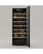 Cave à vin 224 bouteilles pose libre noire - 70.5x70.5x183.5 cm