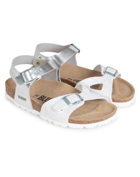 Sandales Pitchou blanc/argenté