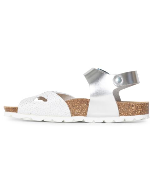 Sandales Pitchou blanc/argenté