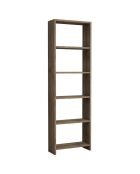 Bibliothèque New marron - 50x19.6x160 cm