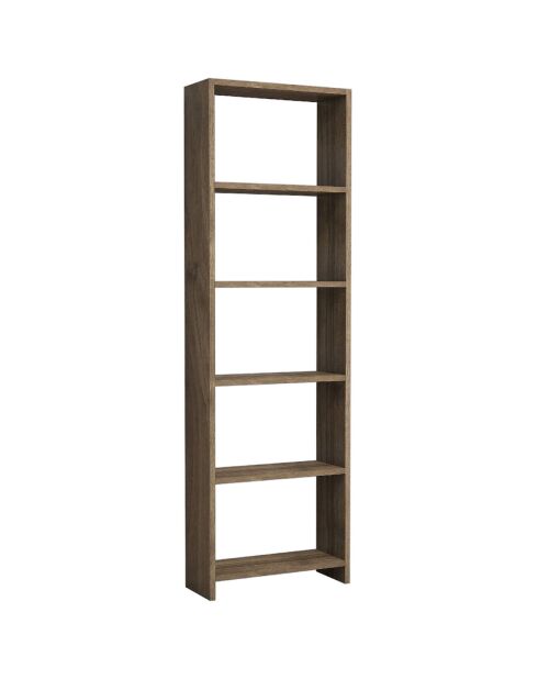 Bibliothèque New marron - 50x19.6x160 cm