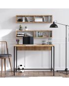 Bureau Penny + 2 Etagères beige