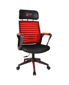 Chaise de bureau Xfly rouge/noir - 56x48x110 cm