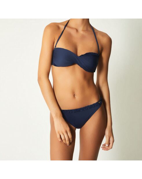 Maillot 2 Pièces bandeau Onesy bleu marine