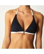 Haut de Maillot triangle Napoli noir/blanc
