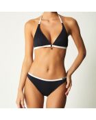 Haut de Maillot triangle Napoli noir/blanc
