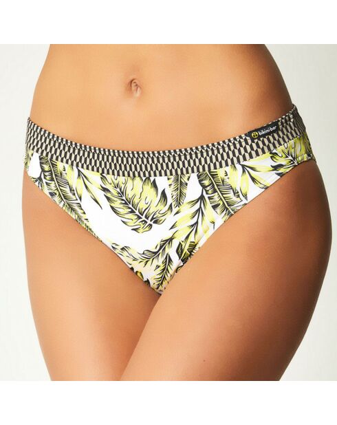 Bikinibroekje Yaya wit/zwart/geel