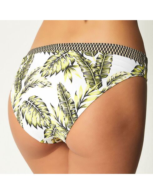 Bikinibroekje Yaya wit/zwart/geel