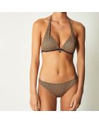 Bas de Maillot Africa taupe/noir/rouge