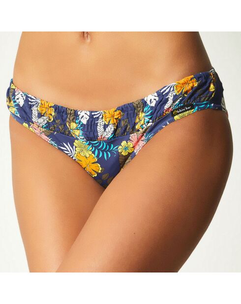 Aloa marineblauw/veelkleurig bikinibroekje
