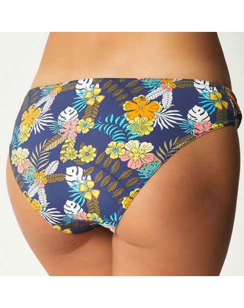 Aloa marineblauw/veelkleurig bikinibroekje