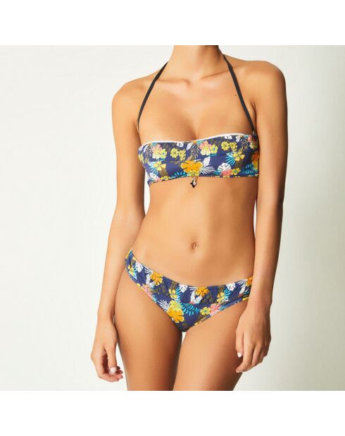 Aloa marineblauw/veelkleurig bikinibroekje