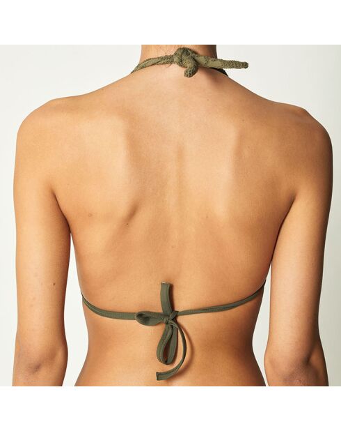 Haut de Maillot triangle Amaia kaki