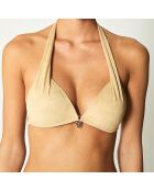 Haut de Maillot triangle Aryanna beige