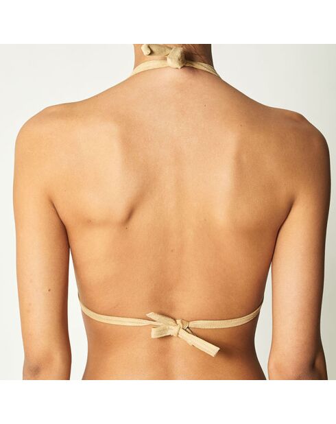 Haut de Maillot triangle Aryanna beige