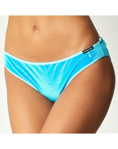 Bas de Maillot Alana en velours turquoise