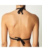 Haut de Maillot triangle Rai noir/multicolore