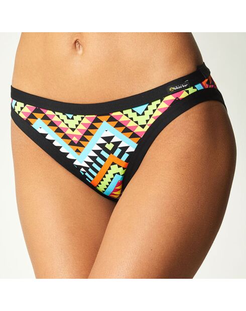 Bas de Maillot Metal noir/multicolore