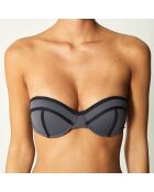 Haut de Maillot corbeille Colors anthracite/noir