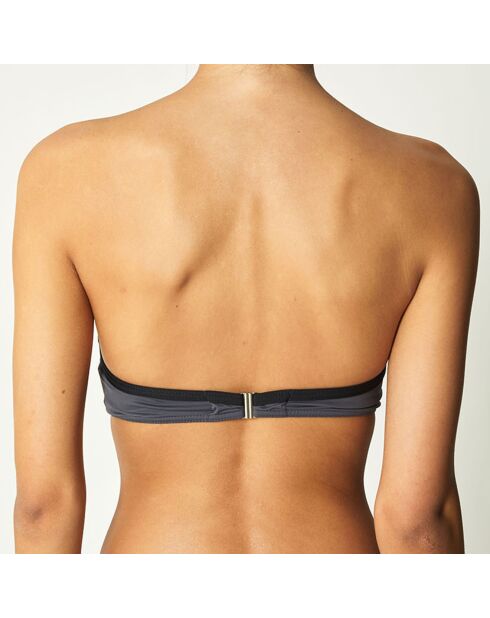Haut de Maillot corbeille Colors anthracite/noir